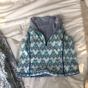 Reversible bathing suit vest top